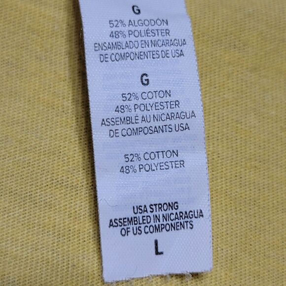 Bella Canvas SS Yellow Tee Frida Kahlo "It's Frida-Yay" - Size Large - Picture 4 of 4